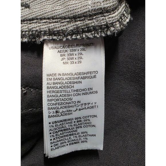 Amazon Essentials Men’s Chino Pants Gray Athletic Fit Stretch 33W x 29L - Picture 6 of 6